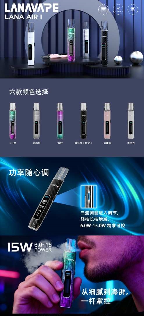 LANA主機新品 三連側鍵調節